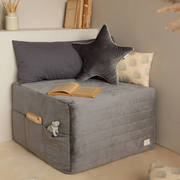 Sleepover Mattress in Slate Grey by Nobodinoz