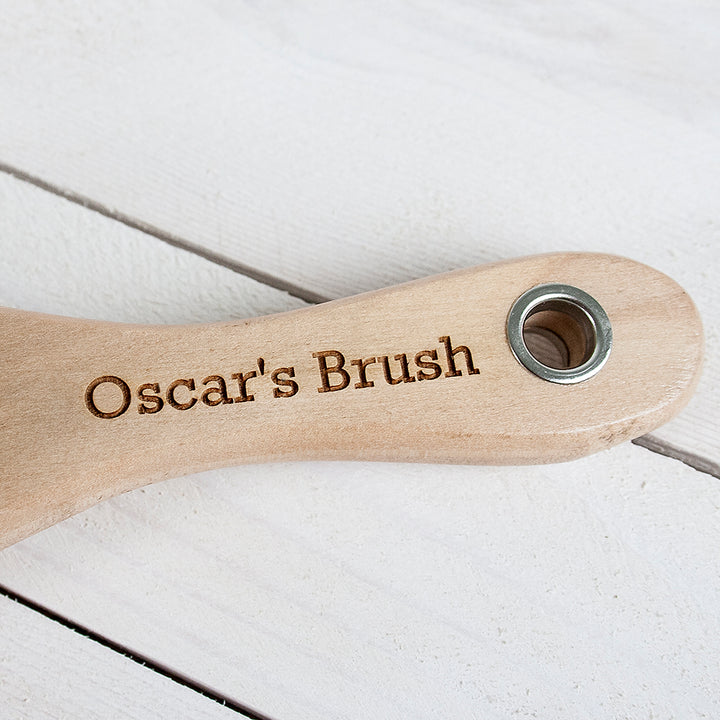 Personalised Wooden Dog Brush in gift category 