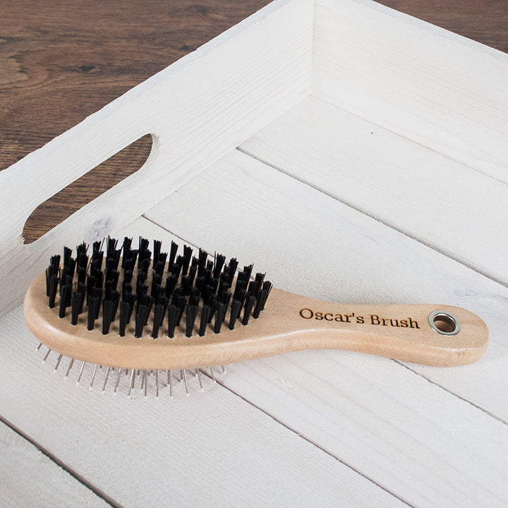 Personalised Wooden Dog Brush in gift category 