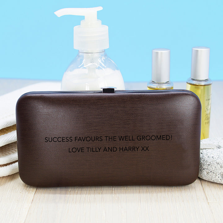 Buy Personalised Men's 7 Piece Grooming Set available now at www.giftsfinder.co.uk