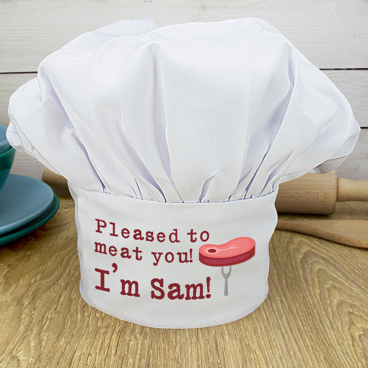 Pleased To Meat You Chef Hat in gift category 