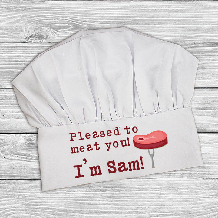 Pleased To Meat You Chef Hat in gift category 