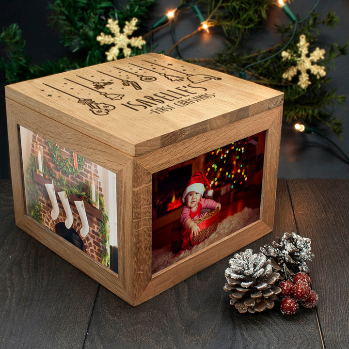 Personalised Baby's First Christmas Memory Box