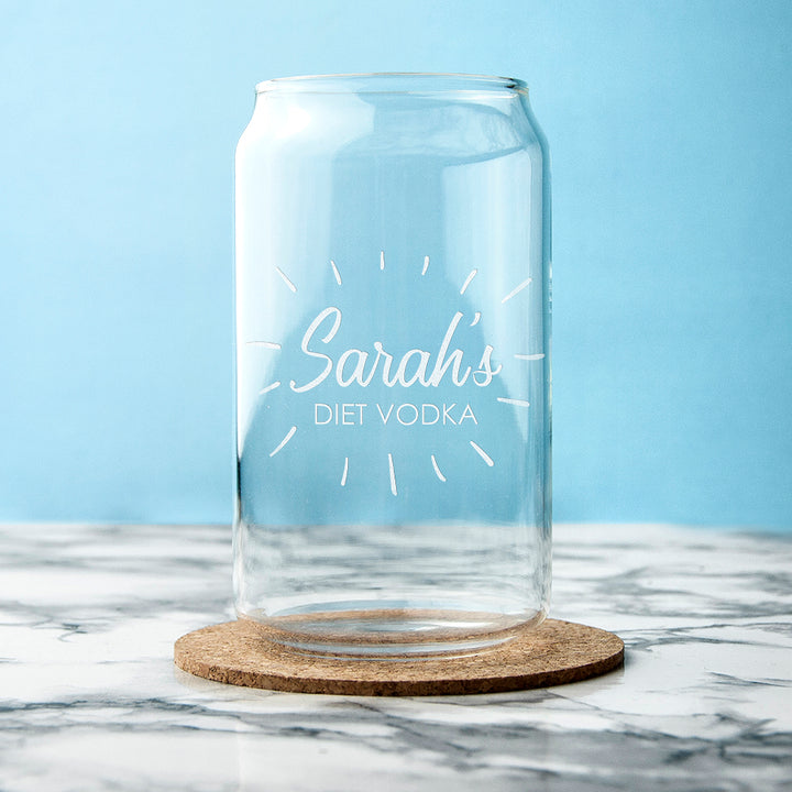 Personalised The Perfect Mix Can Glass
