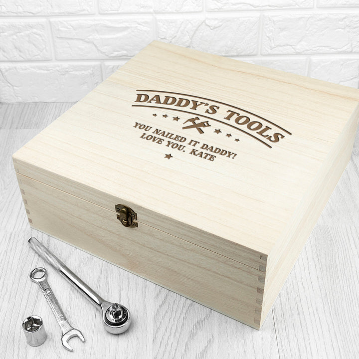 Personalised He Can Fix Anything Tool Box in gift category Personalised DIY Tools