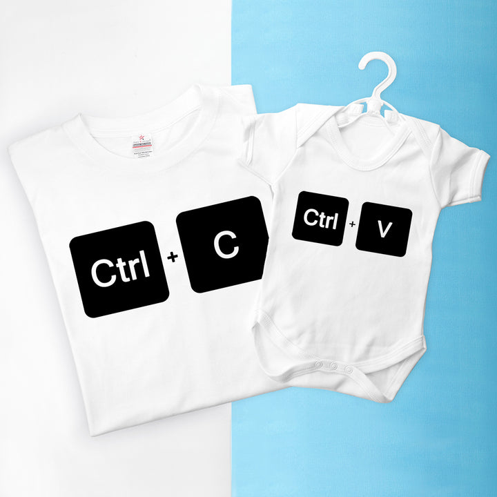 Personalised Daddy and Me Copy Paste Set in gift category 