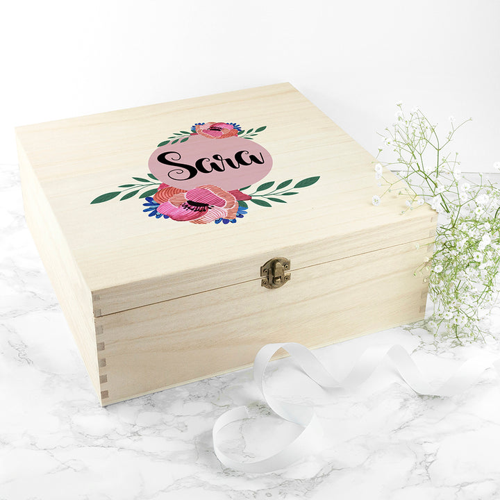 Personalised Blooming Flower Bridesmaid Box in gift category 