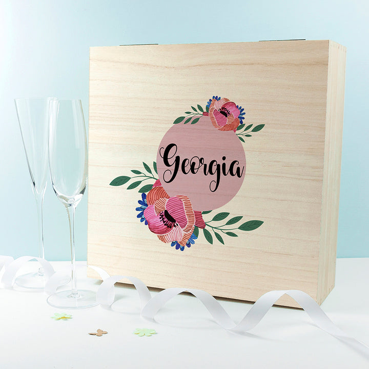 Personalised Blooming Flower Bridesmaid Box in gift category 