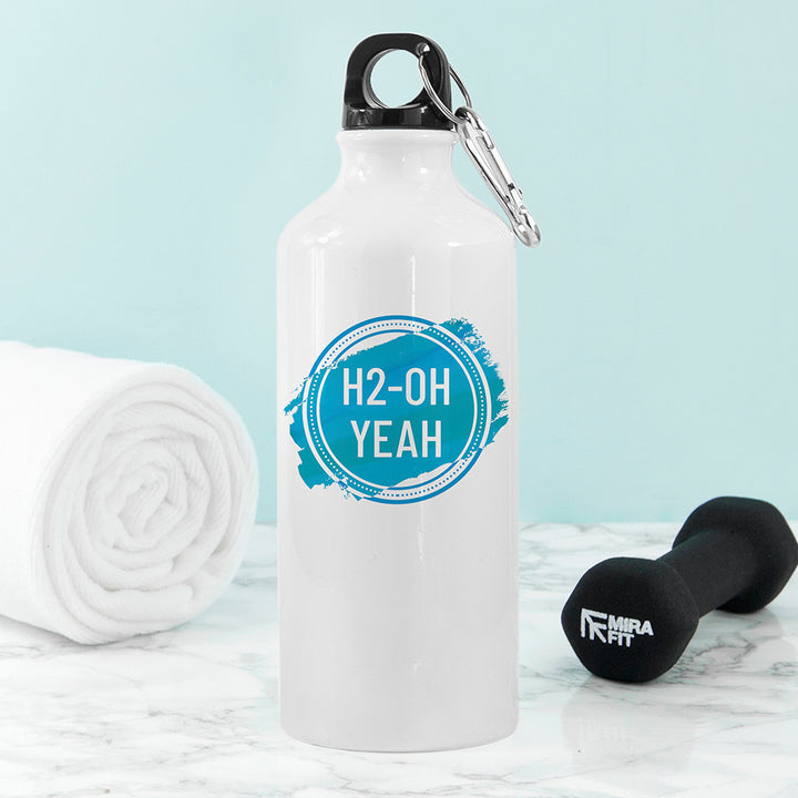 Personalised White Water Bottle in gift category 