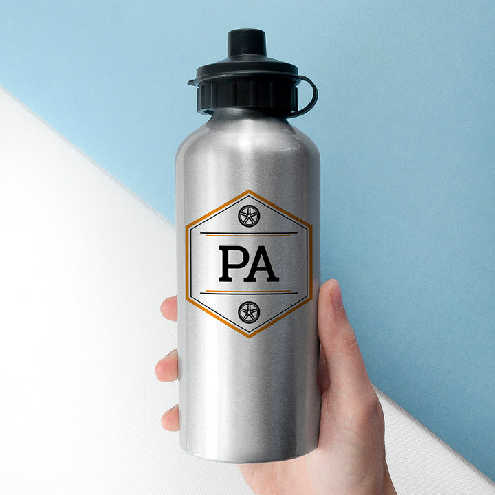 Buy Personalised Iconic Pursuits Silver Water Bottle available now at www.giftsfinder.co.uk