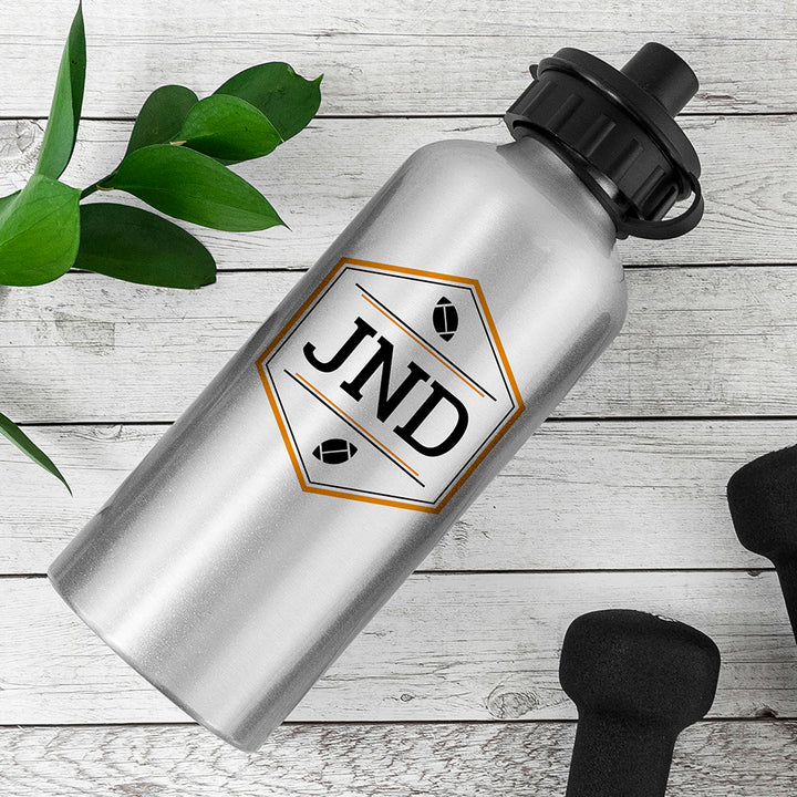 Buy Personalised Iconic Pursuits Silver Water Bottle available now at www.giftsfinder.co.uk