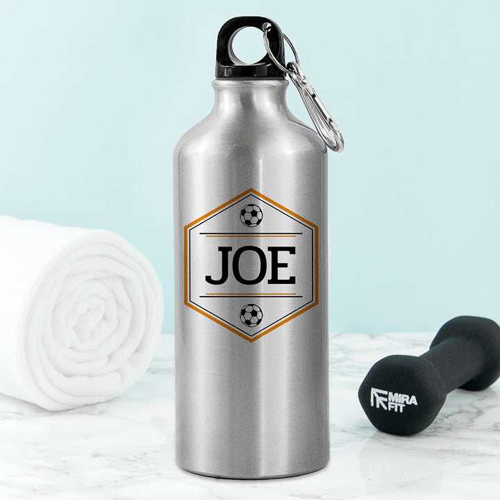 Personalised Iconic Pursuits Silver Water Bottle