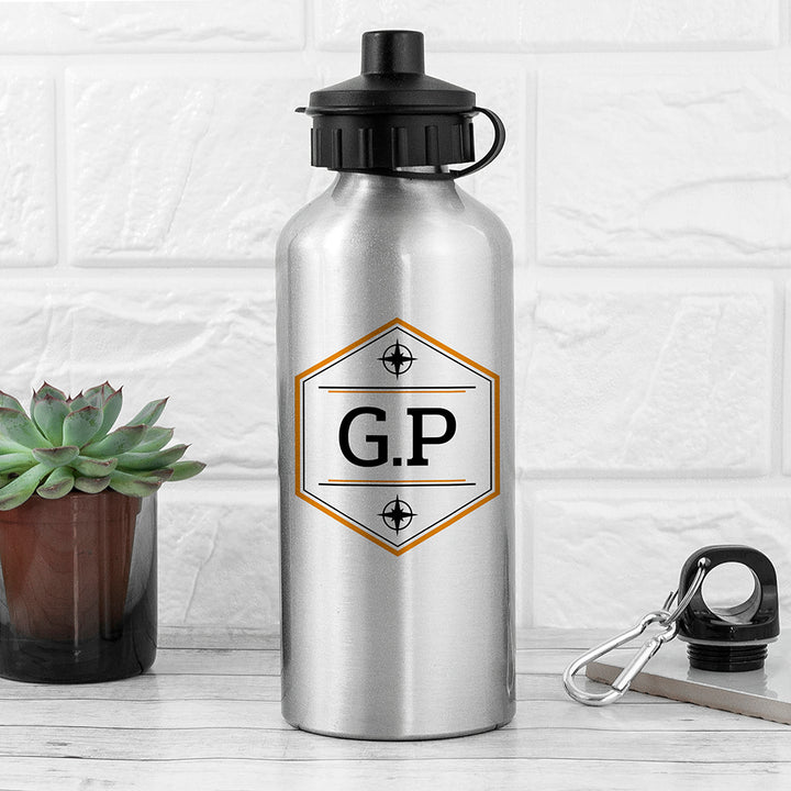 Personalised Iconic Pursuits Silver Water Bottle