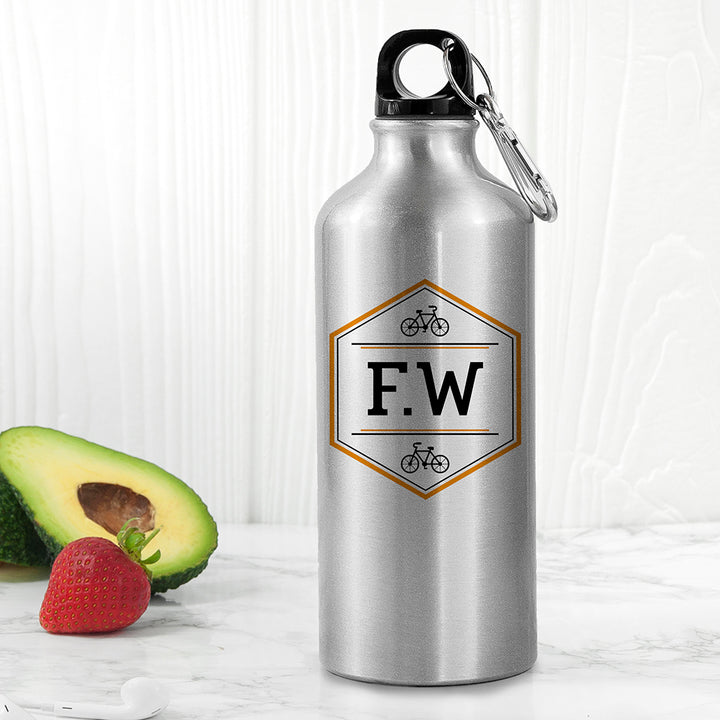 Buy Personalised Iconic Pursuits Silver Water Bottle available now at www.giftsfinder.co.uk