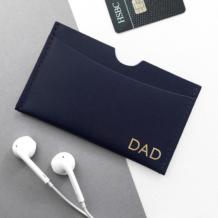 Buy Personalised Luxury Leather Card Holder available now at www.giftsfinder.co.uk