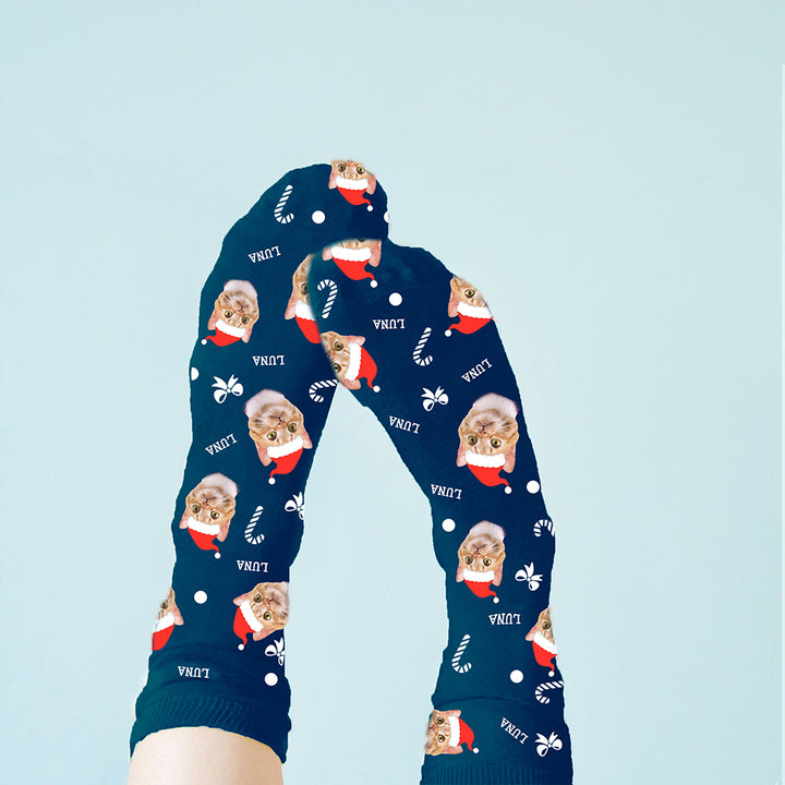 Personalised Christmas Pet Photo Socks
