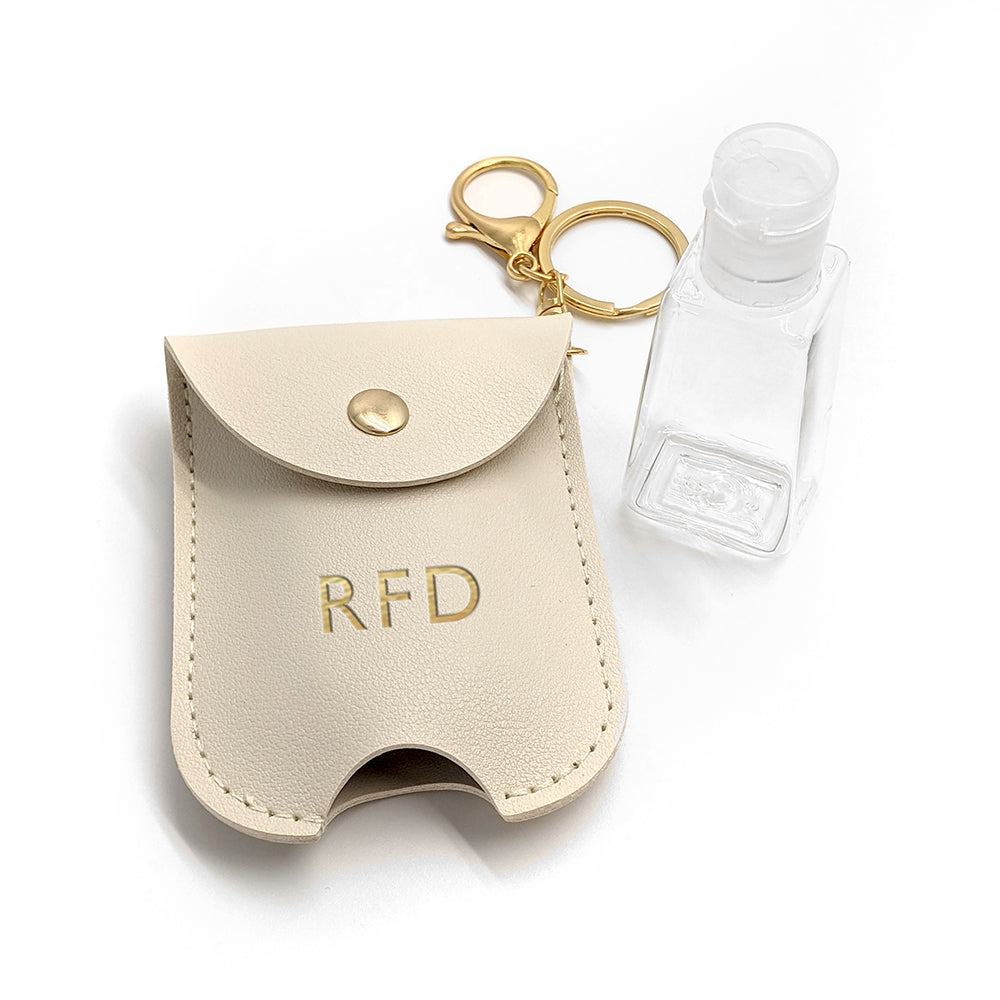 Personalised Hand Sanitiser Holder Keyring in gift category 