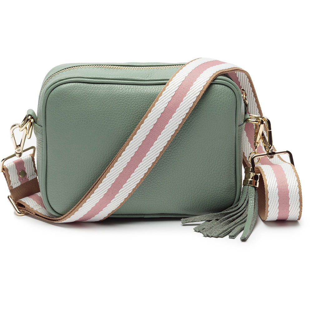 Personalised Elie Beaumont Mint Bag with Biscuit Strap in gift category 