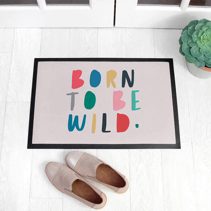 Personalised Colourful Message Doormat
