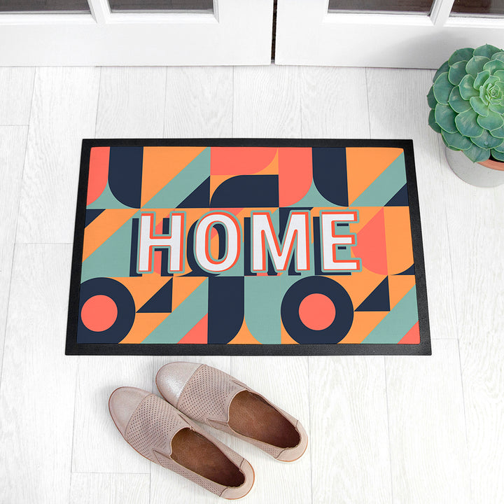 Personalised Retro Pattern Doormat