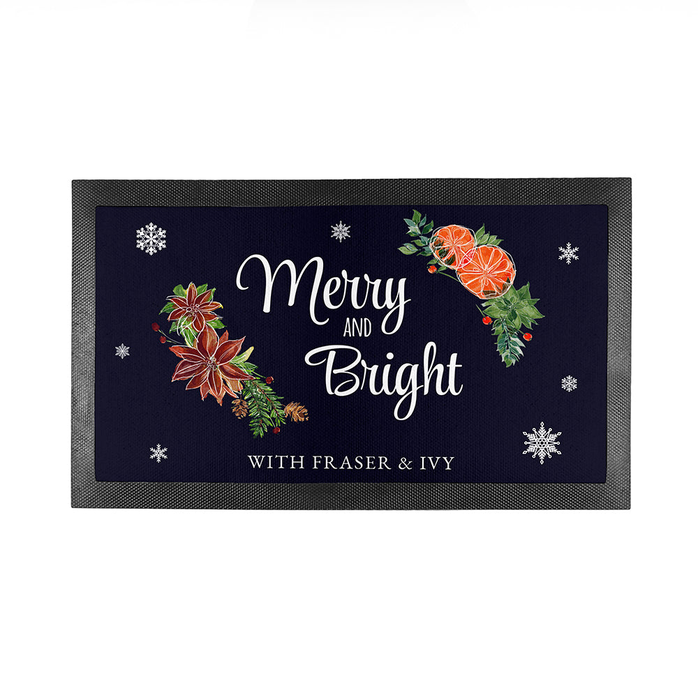 Personalised Floral Bar Mat in gift category 