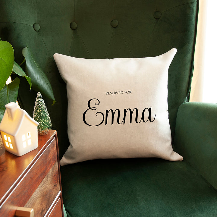 Personalised Elegant Script Cushion Cover