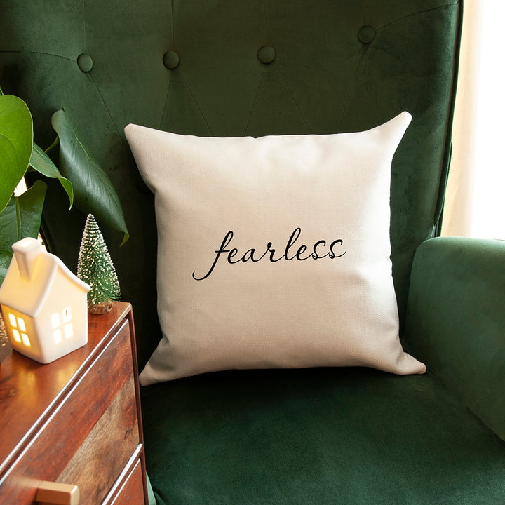 Buy Personalised Empowering Word Cushion Cover at www.giftsfinder.co.uk