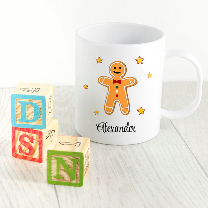 Buy Personalised Gingerbread Kids Polymer Mug available now at www.giftsfinder.co.uk