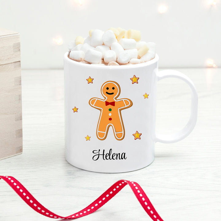 Buy Personalised Gingerbread Kids Polymer Mug available now at www.giftsfinder.co.uk