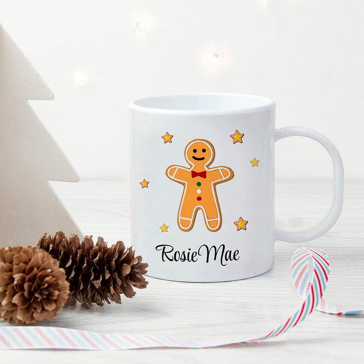 Buy Personalised Gingerbread Kids Polymer Mug available now at www.giftsfinder.co.uk