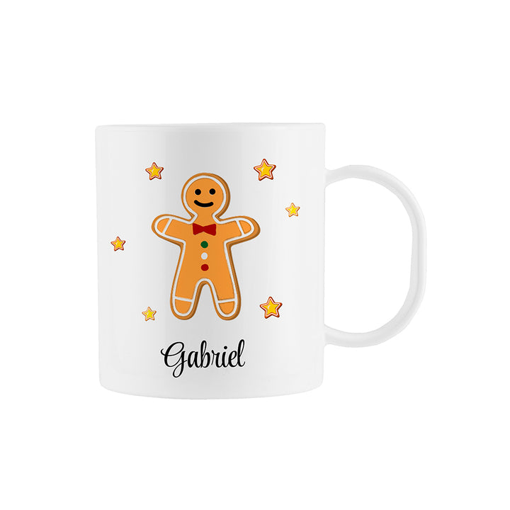 Buy Personalised Gingerbread Kids Polymer Mug available now at www.giftsfinder.co.uk