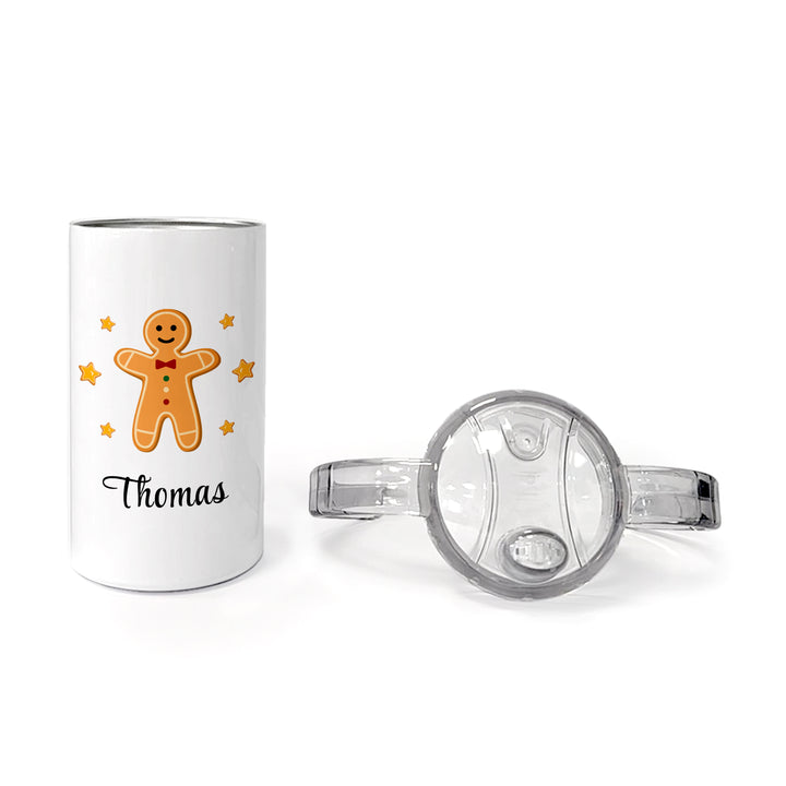 Personalised Gingerbread Kids Sippy Cup