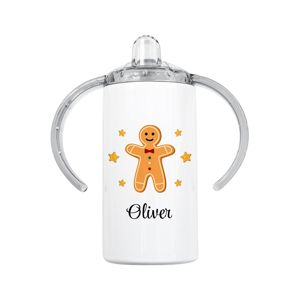 Personalised Gingerbread Kids Sippy Cup, Gifts for Kids, Birthday