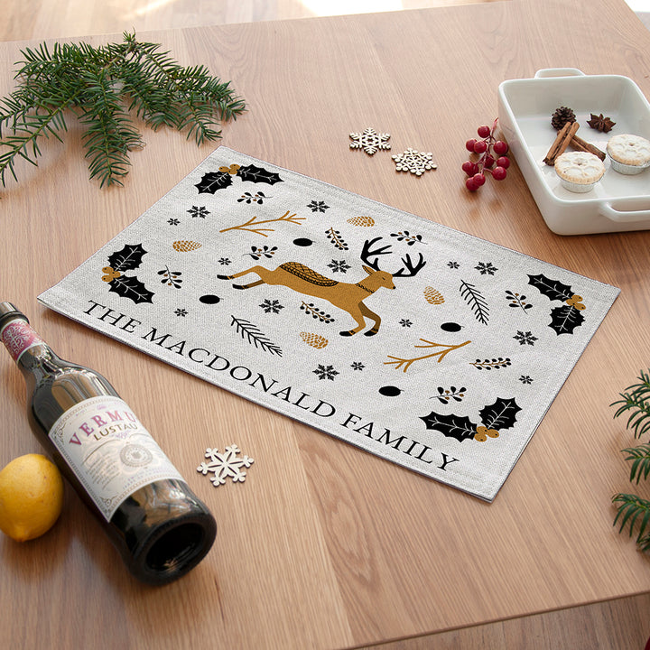 Personalised Nordic Woodland Placemat in gift category 