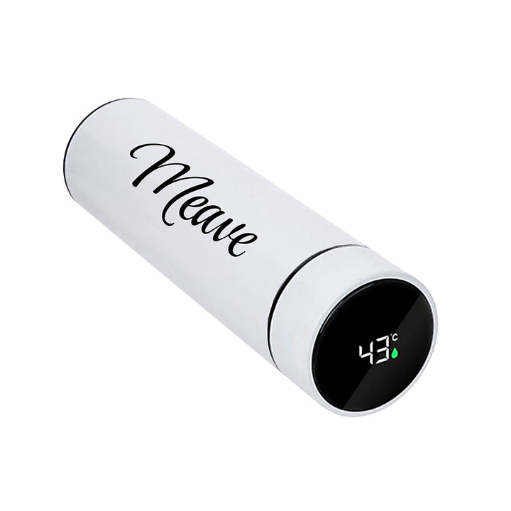 Personalised Thermos with Temperature Display in Black in gift category 