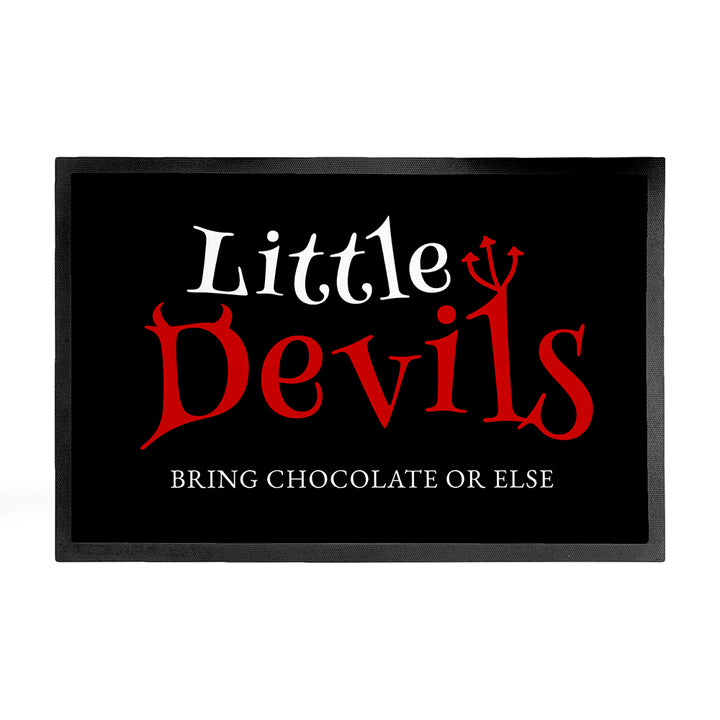 Personalised Halloween Little Devils Indoor Doormat