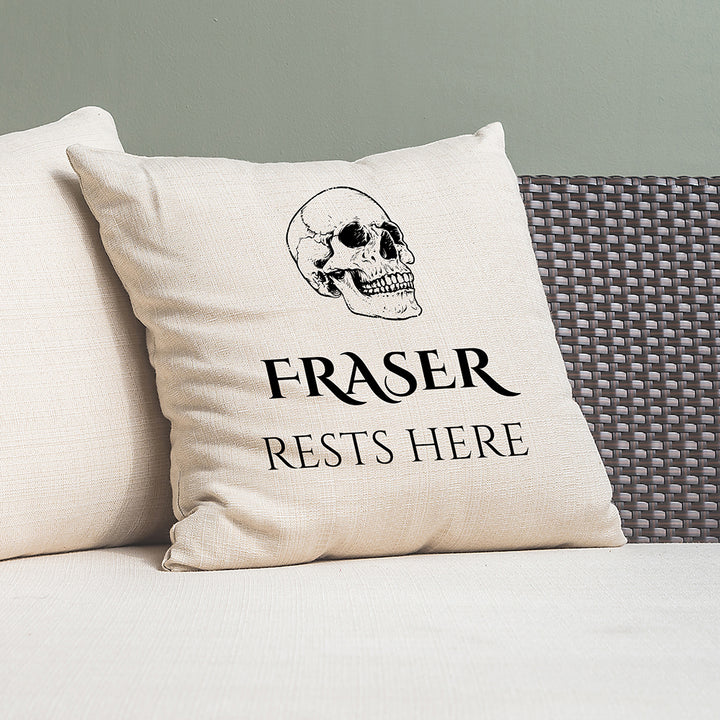 Personalised Halloween Skull Cushion Cover in gift category 