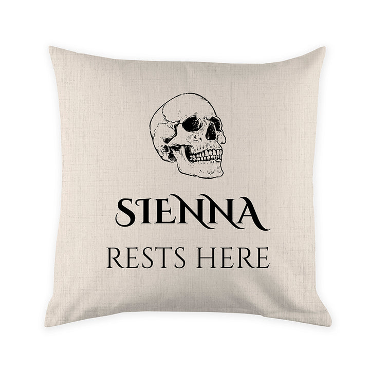 Personalised Halloween Skull Cushion Cover in gift category 