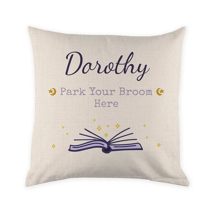 Personalised Halloween Spell Book Cushion Cover