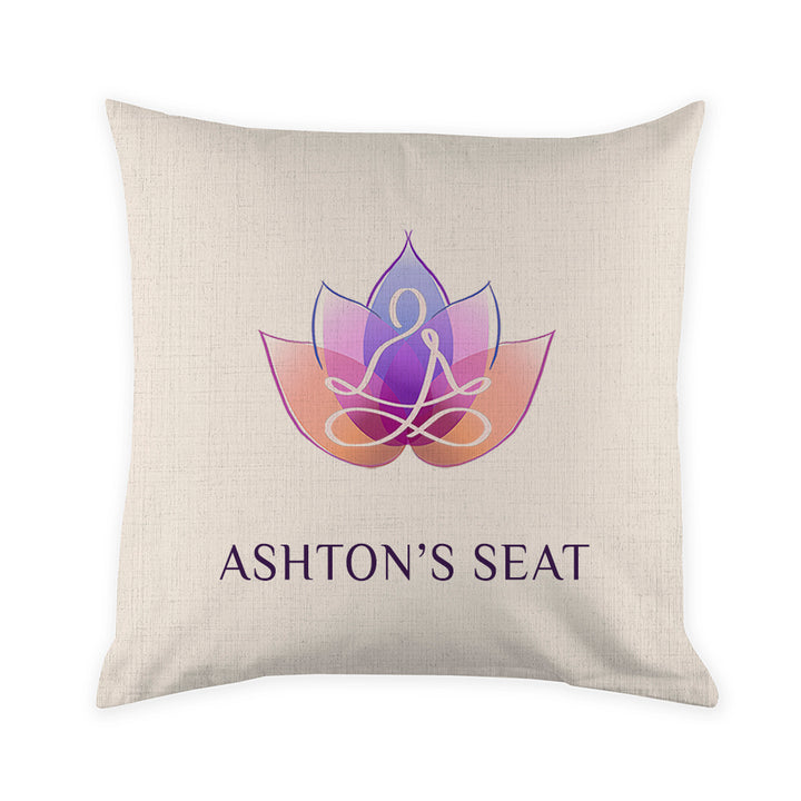 Personalised Colourful Lotus Cushion Cover
