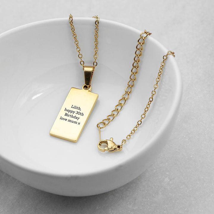 Personalised World Tarot Card Necklace