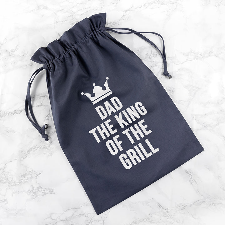 Personalised Dad is King Of The Grill BBQ Tools Set