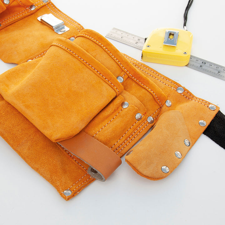 Personalised Dad's 11-Pocket Leather Tool Belt in gift category 