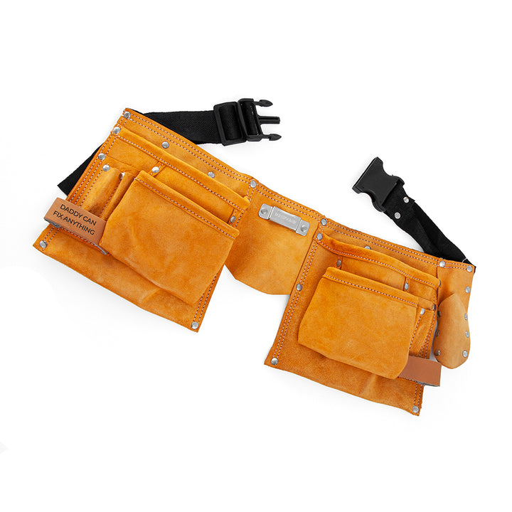 Personalised Dad's 11-Pocket Leather Tool Belt in gift category 