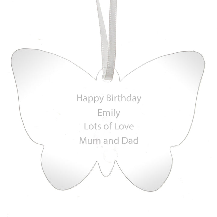 Personalised Acrylic Butterfly Decoration