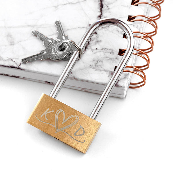 Personalised Couples' Padlock