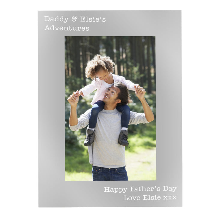 Buy Personalised Free Text 7 x 5 Silver Photo Frame available now at www.giftsfinder.co.uk