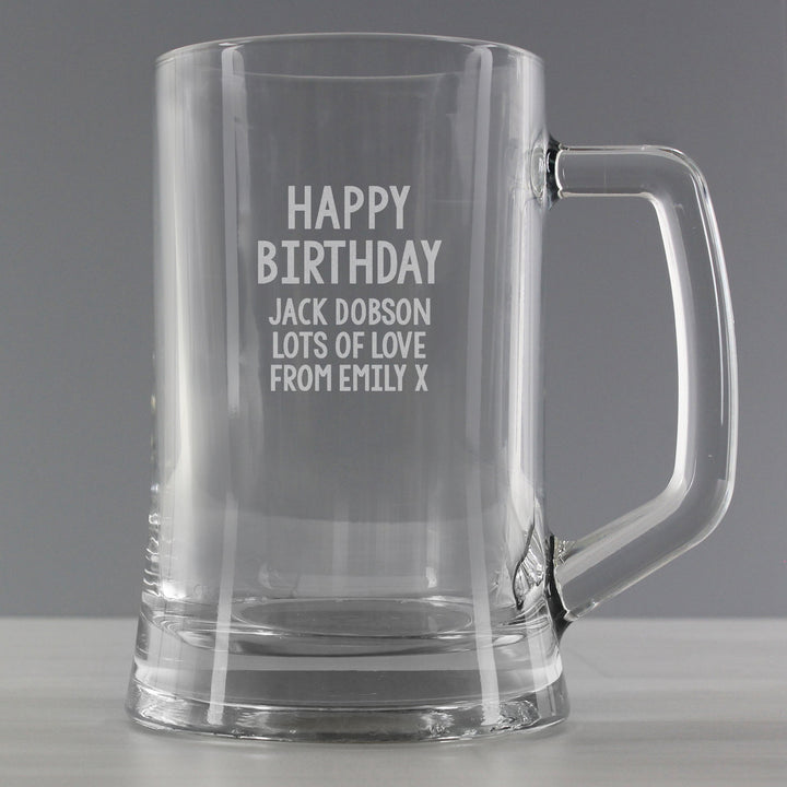 Buy Personalised Free Text Pint Stern Tankard available now at www.giftsfinder.co.uk