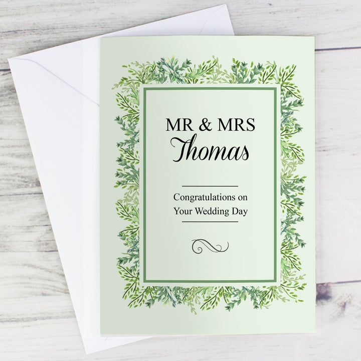 Buy Personalised Fresh Botanical Card available now at www.giftsfinder.co.uk