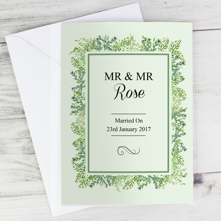 Buy Personalised Fresh Botanical Card available now at www.giftsfinder.co.uk